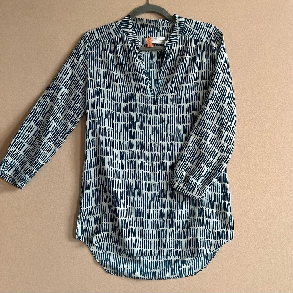 Amanda‎ Uprichard Nautical Beachy 100% Silk Tunic Top Small